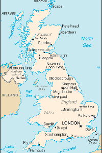 mapa Inglaterra